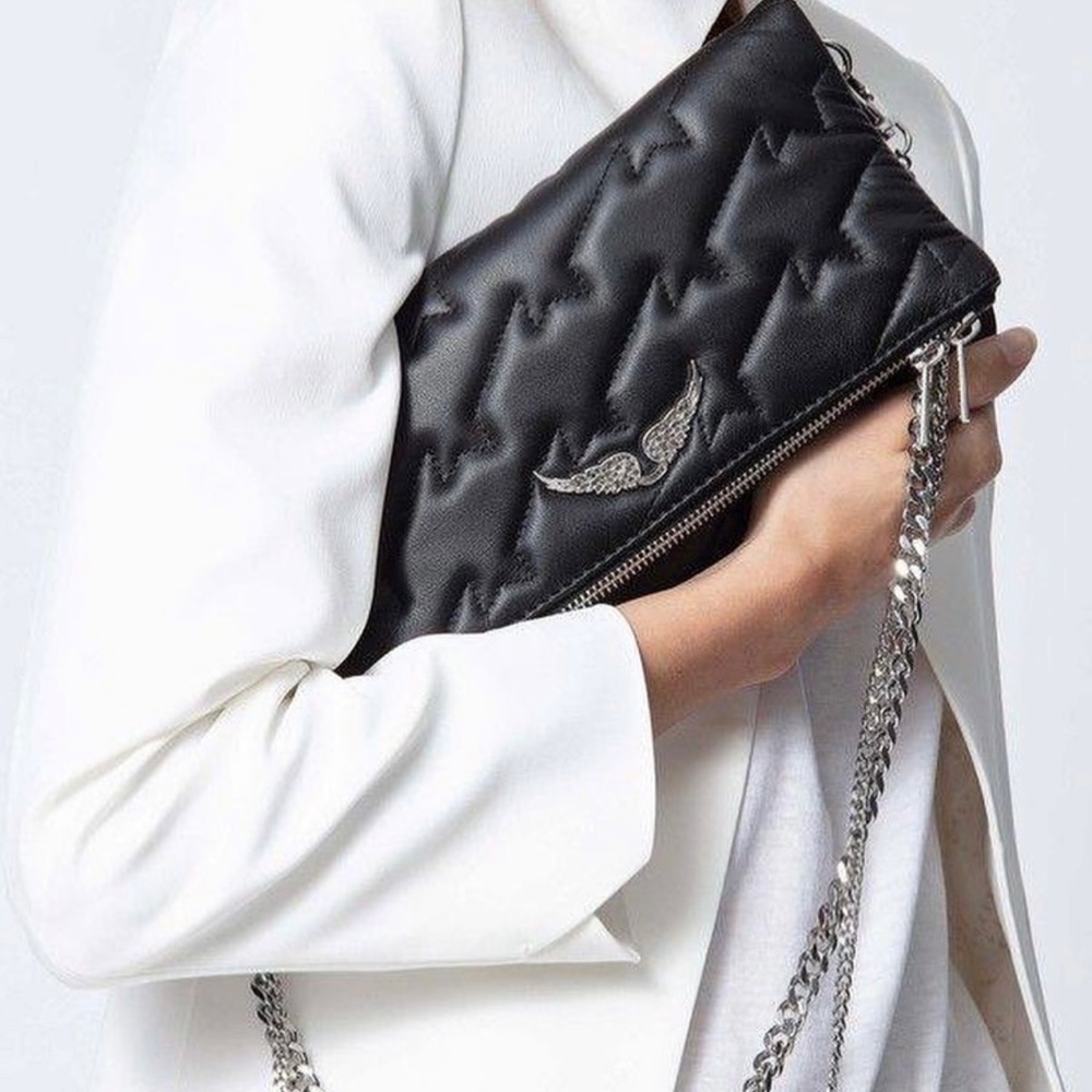 Zadig & Voltaire Rock Nano Quilted
Leather Clutch
